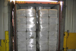 Bale loaded